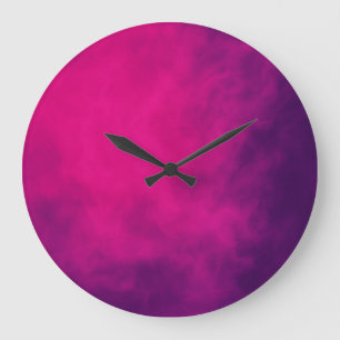 Magenta Purple Wall Clock – Customizable