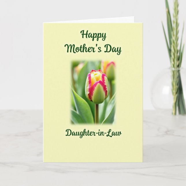 Magenta Red Blossom Love Card (Front)