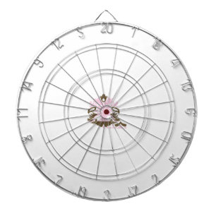 Magenta-Red, Yellowish Orange decorative Dart Board