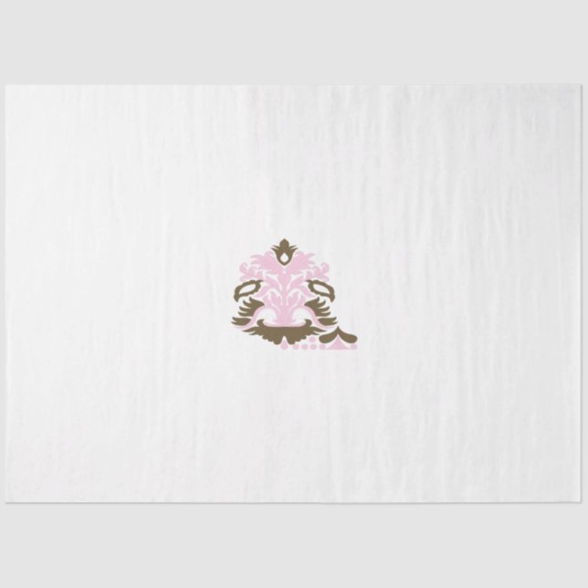 Magenta-Red, Yellowish Orange  decorative Tissue Paper (Front)