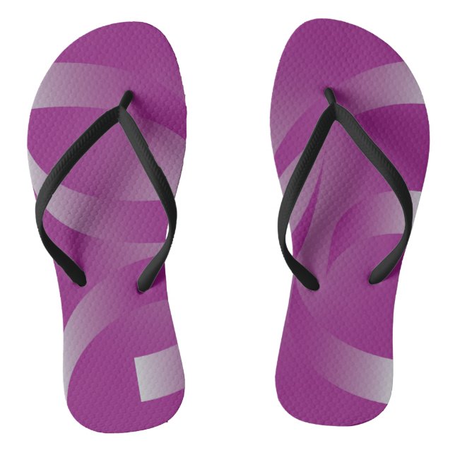 Magenta ribbons flip flops (Footbed)
