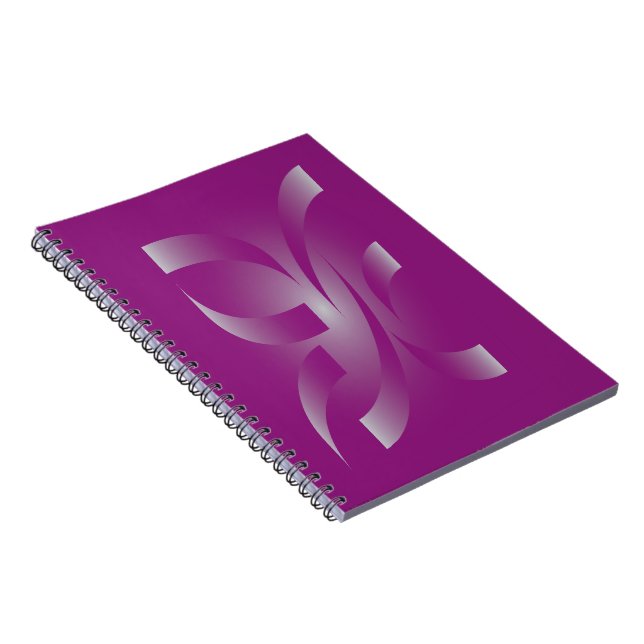 Magenta ribbons notebook (Right Side)