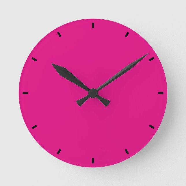 magenta round clock (Front)