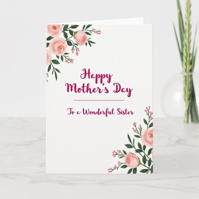 Magenta Script Mother Card (Front)