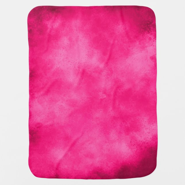 Magenta Sky Baby Blanket (Front)