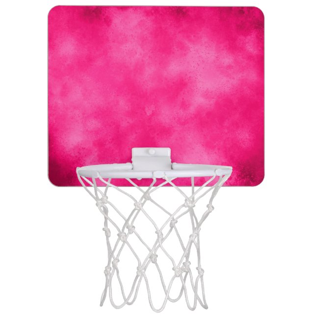 Magenta Sky Cloud Effect Mini Basketball Hoop (Front)