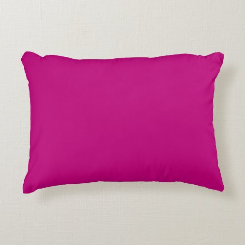 Magenta solid color  accent pillow
