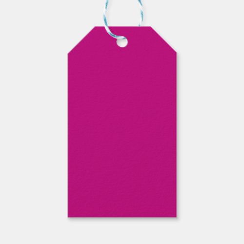 Magenta solid color  gift tags