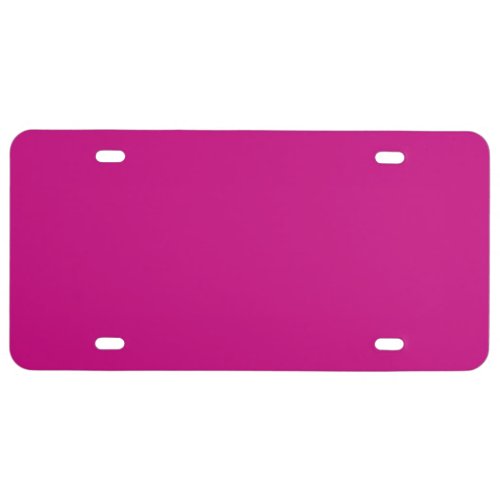  Magenta solid color  License Plate