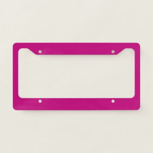  Magenta solid color  License Plate Frame