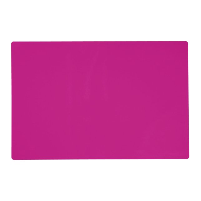Magenta (solid color)  placemat (Front)