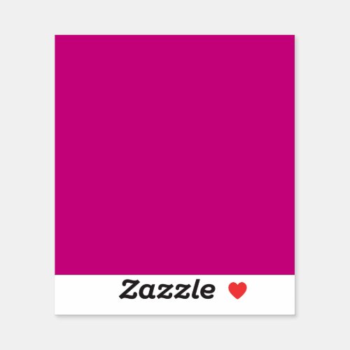 Magenta solid color  sticker