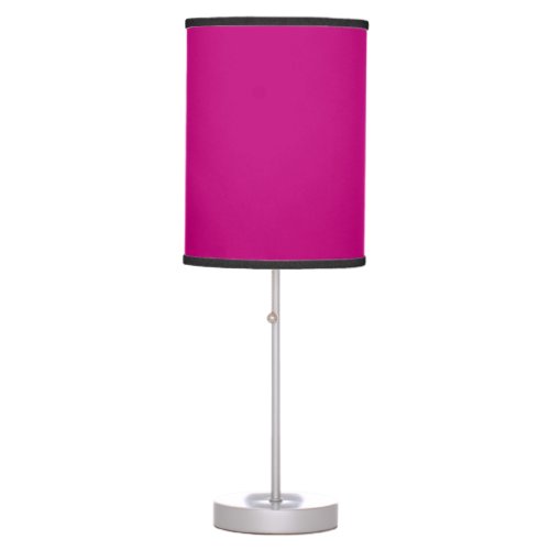 Magenta solid color  table lamp