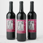 Magenta Space Glitter Photo Graduation