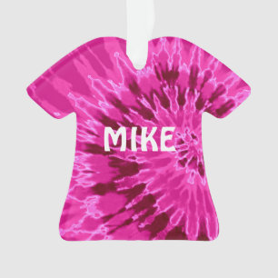 Magenta Tie Dye T-Shirt  Ornament