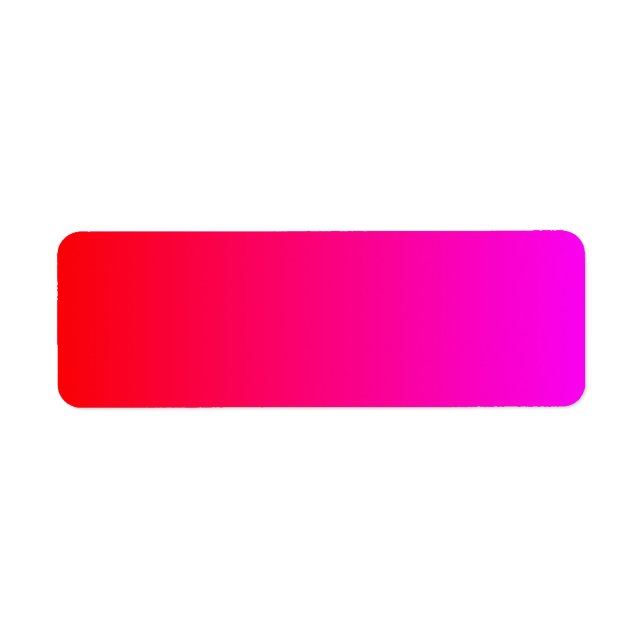 Magenta to Red Gradient Label (Front)