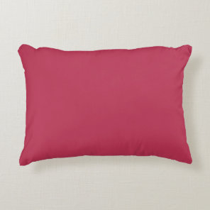 Magenta Trend Color Crimson Red Bright Maroon Accent Pillow