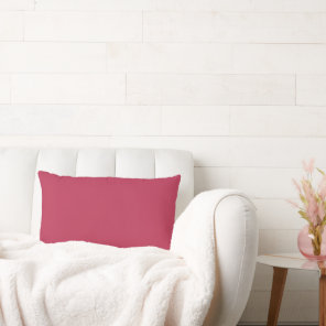 Magenta Trend Color Crimson Red Bright Maroon Lumbar Pillow