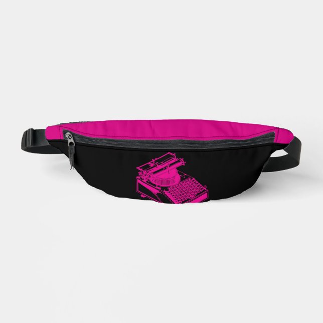 Magenta Type Writing Machine Magenta Fanny Pack (Front)