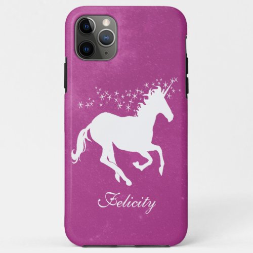 Magenta Unicorn Personalized Case_Mate iPhone Case