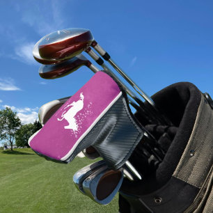 Magenta Unicorn Personalized Golf Head Cover