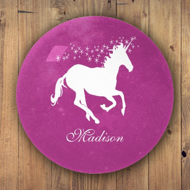 Magenta Unicorn Personalized Paperweight (Magenta Unicorn Personalized Paperweight)