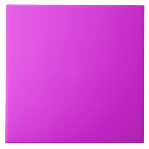 Magenta Violet Bright Purple Color Background Ceramic Tile