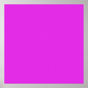 Magenta Violet Bright Purple Color Background Poster