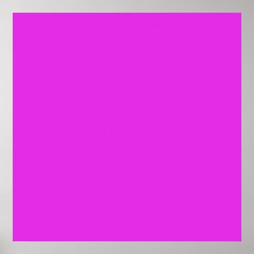 Magenta Violet Bright Purple Color Background Poster