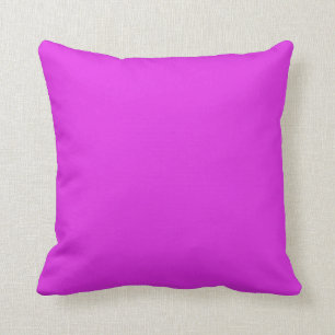 Magenta Violet Bright Purple Color Background Throw Pillow
