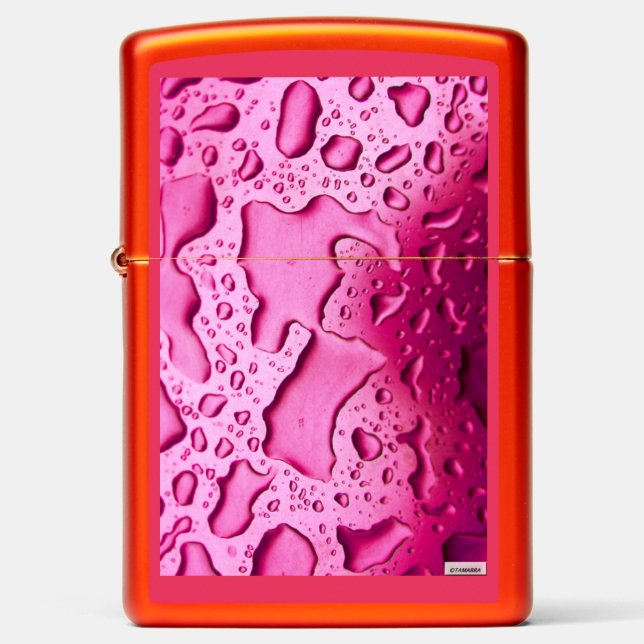 Magenta Water Zippo Lighter (Front)