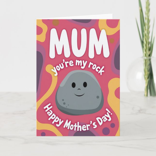 Magenta Youre My Rock Card (Front)