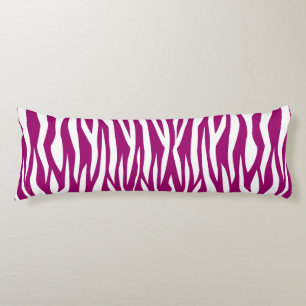 Magenta Zebra Print Body Pillow