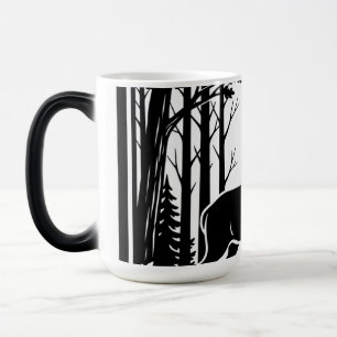 Magestic Buck, Black and white Nature Color Morph Mug