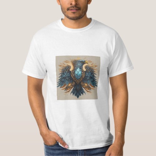 Magestic crystal eagle T_Shirt