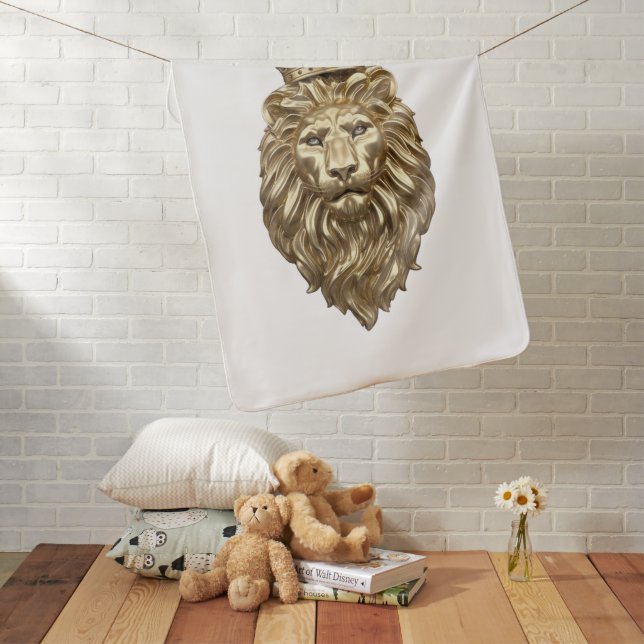 Magestic Lion Baby Blanket (In Situ)