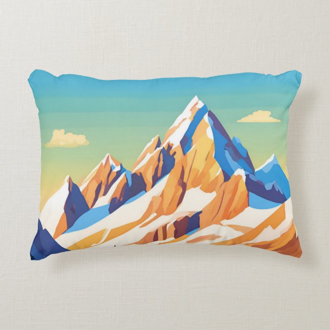 Magestic Mountains Accent Pillow (Front)