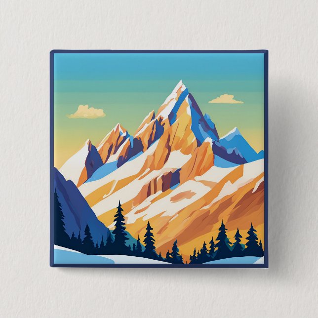 Magestic Mountains Button (Front)