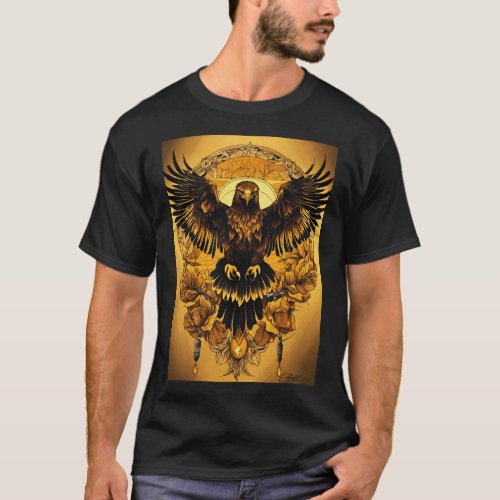 Magestic Symbolic Soar with the Crystal Eagle T_Shirt