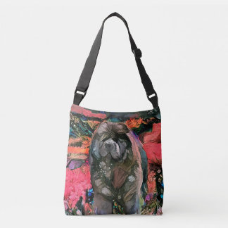 MAGGIE black chow cross body bag