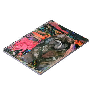 MAGGIE black chow notebook