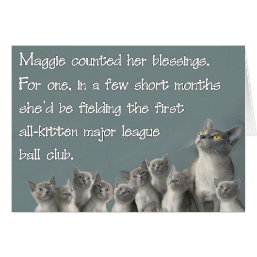 Maggie counted her blessings cards (Front Horizontal)
