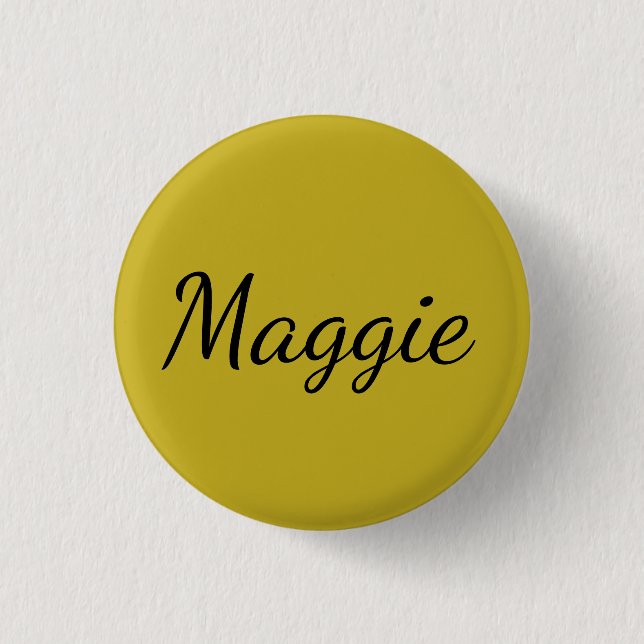 Maggie from Orphan Black name of character script Button (Front)