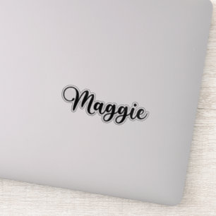 Maggie Name - Handwritten Calligraphy Sticker
