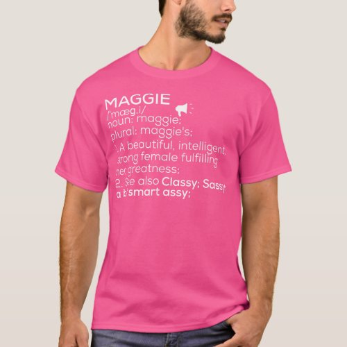 Maggie Name Maggie Definition Maggie Female Name M T_Shirt