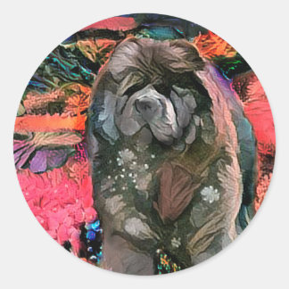 MAGGIE the black chow CHOW - stickers