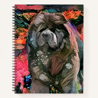 MAGGIE the chow 8 1/2x11 spiral notebook