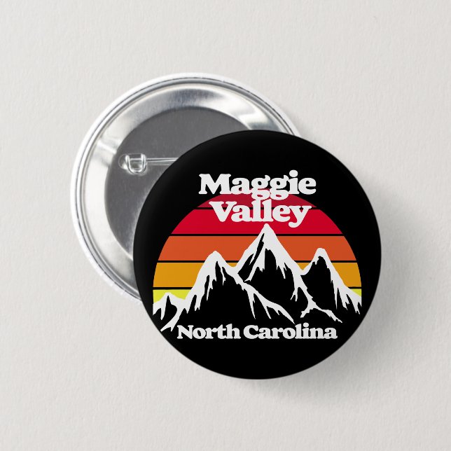 Maggie Valley North Carolina Button (Front & Back)