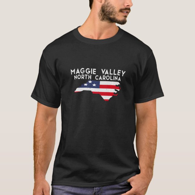 Maggie Valley North Carolina USA State America Tra T-Shirt (Front)