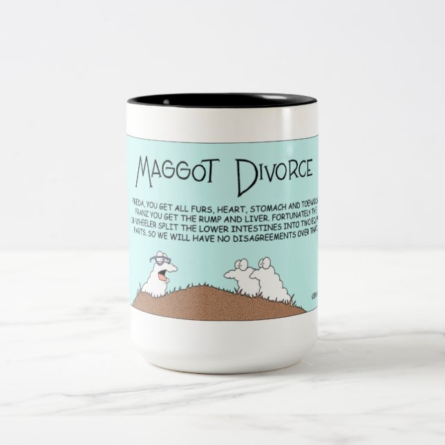 Maggot Divorce Two-Tone Coffee Mug (Center)